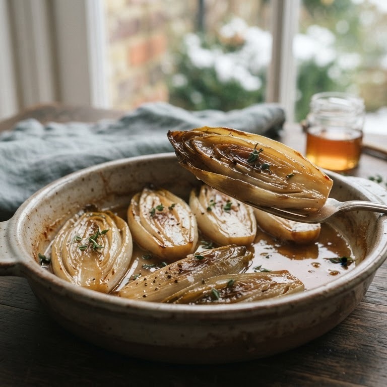 Honing-witlof recept