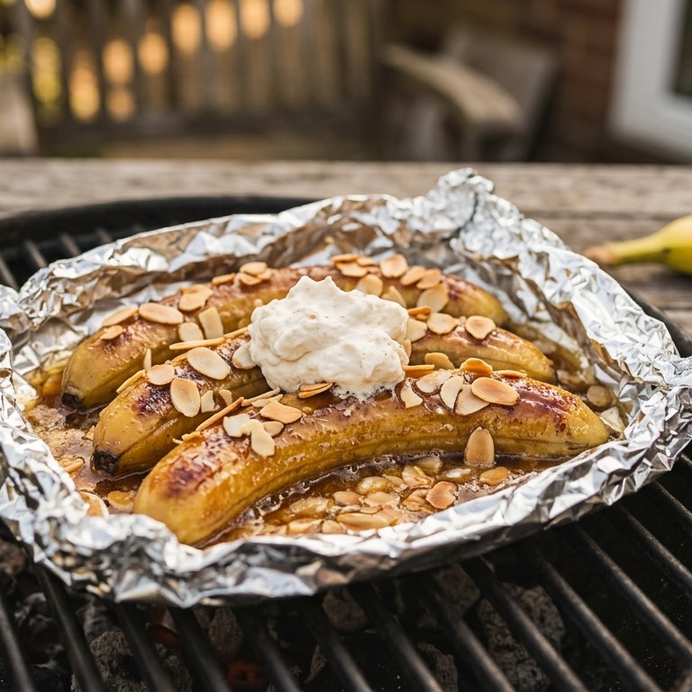Honingbananen op de bbq recept