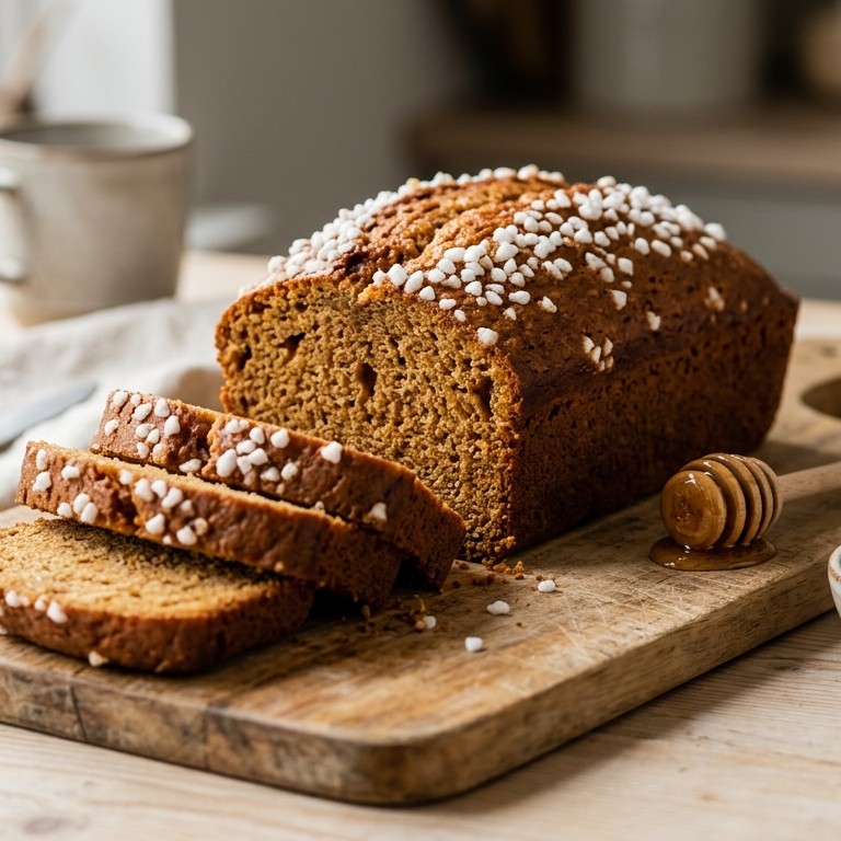 Honingcake met parelsuiker recept