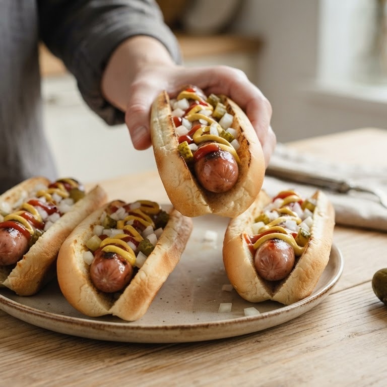 Hotdogs recept