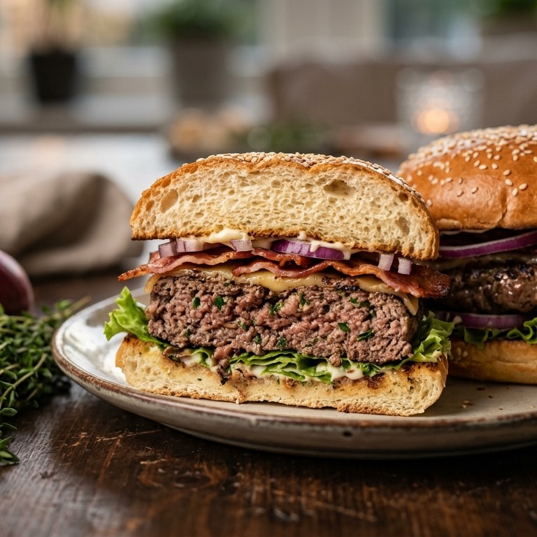 Huisgemaakte hamburgers recept