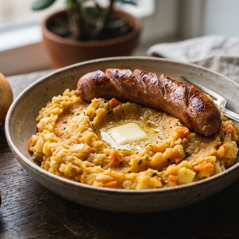 Hutspot met een saucijsje recept