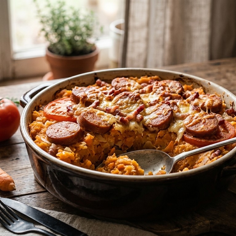 Hutspot-schoteltje uit de oven recept