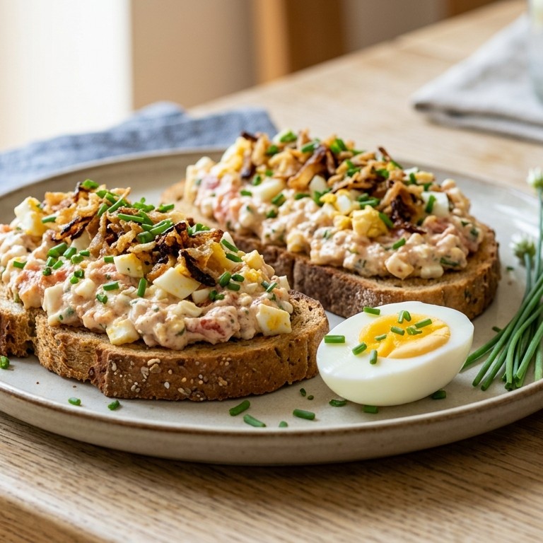Hûttenkâse salade (lunch) recept