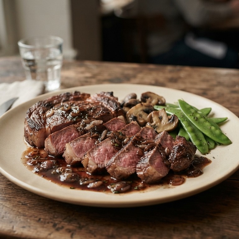 Ierse entrecôte met portsaus recept