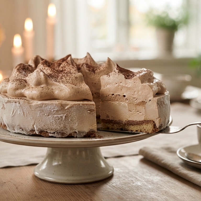 IJstaart met mokkaschuim recept