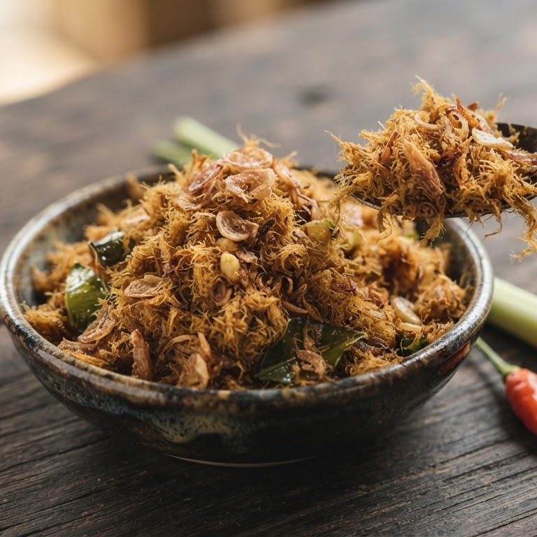 Ikan Abon Tongkol (droog gebakken tonijn) recept