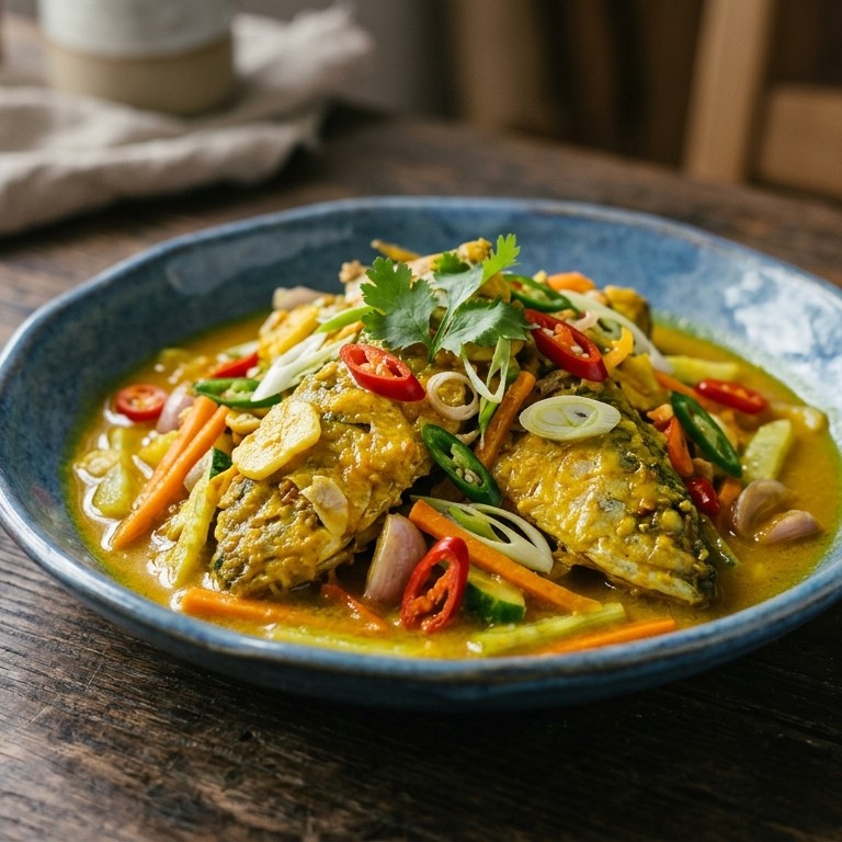 Ikan atjar  ( zoet zure makreel) recept