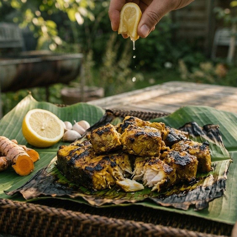 Ikan Bakar (licht mildgekruide tonijn) recept
