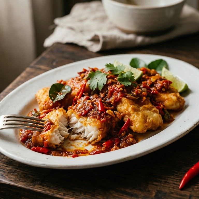 Ikan belado (gekruide kabeljauw) recept