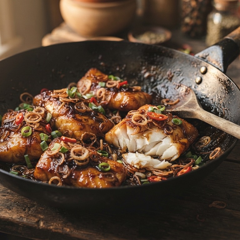 Ikan Ketjap Manis recept