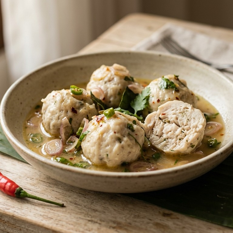 Ikan  memulungi (balletjes van vis in een sausje) recept