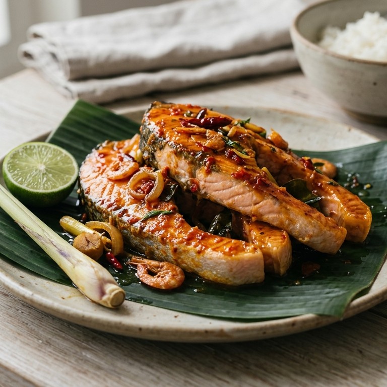 Ikan pedis (hete zalm) recept
