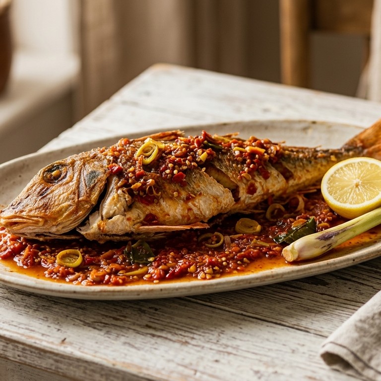 Ikan pedis (rode poon ) recept