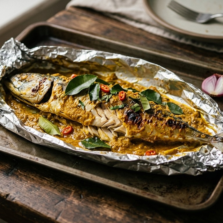Ikan Pepesan (pittig gekruide makreel uit de oven) recept