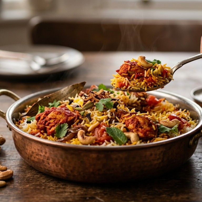 Indiase kip Biryani recept