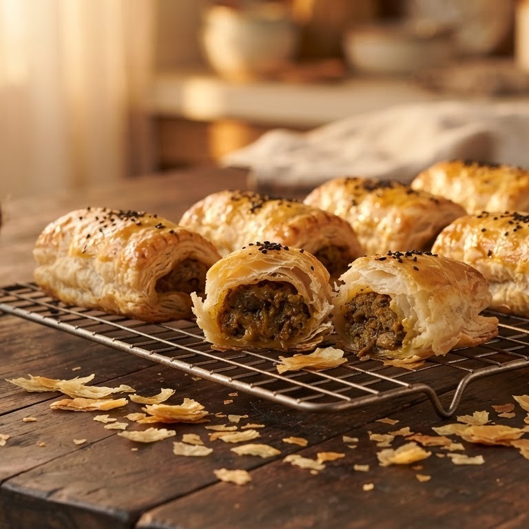Indisch gekruide worstenbroodjes recept