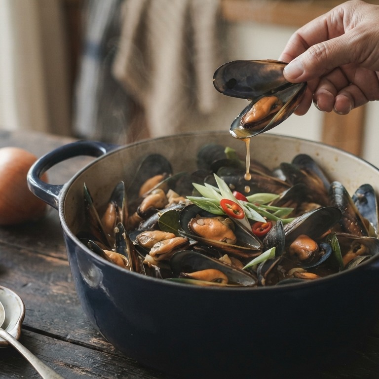 Indische mosselen recept