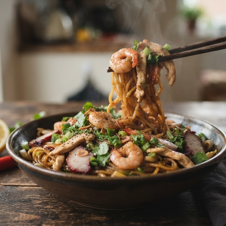 Indo-china Mie recept