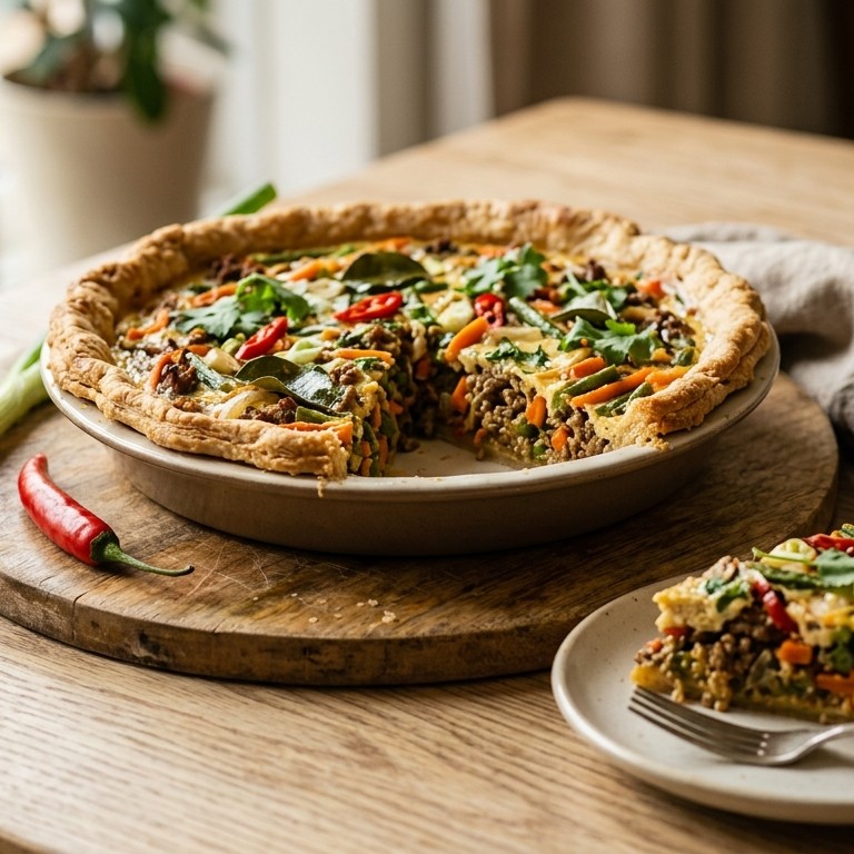 Indonesische gehakttaart recept