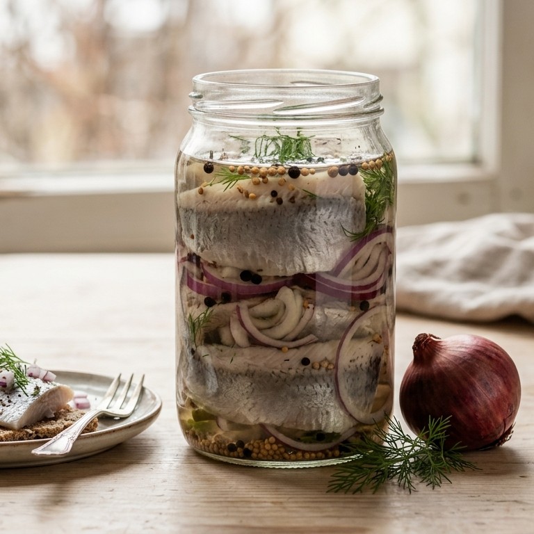 Ingelegde haring voor Aswoensdag recept