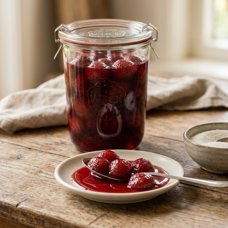 Ingemaakte aardbeien recept