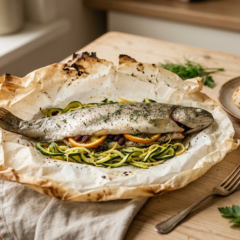 Ingepakte forel recept