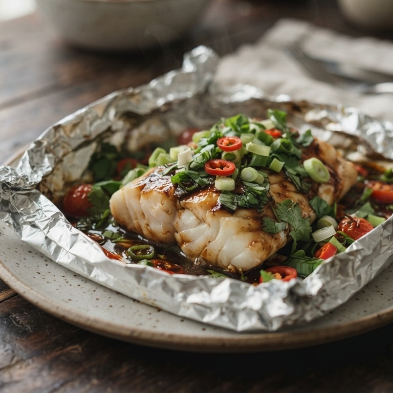 Ingepakte kabeljauwfilet recept