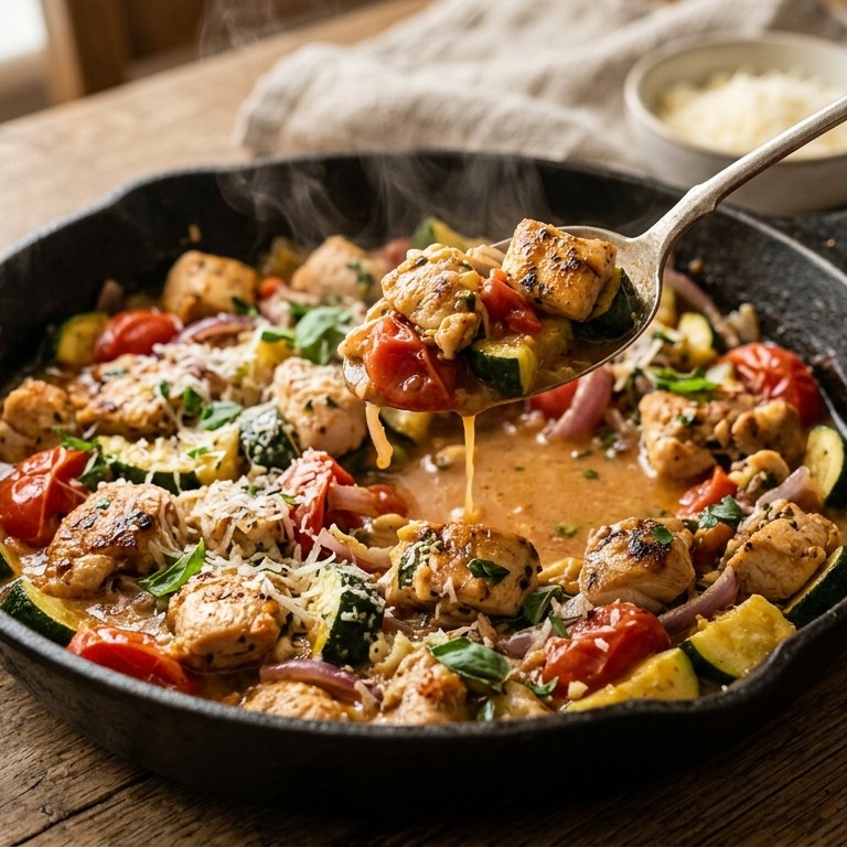 Italiaans gekruide kip-groente recept