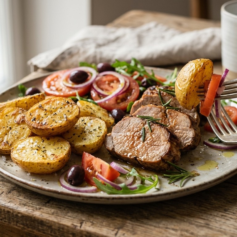 Italiaanse aardappeltjes met  varkensfilet recept