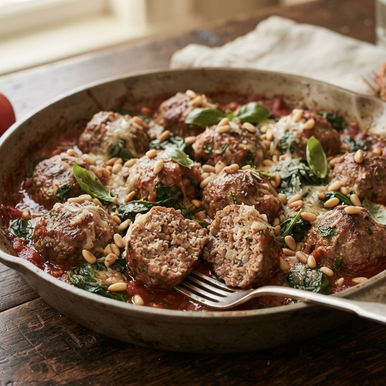 Italiaanse gehaktballetjes met spinazie recept