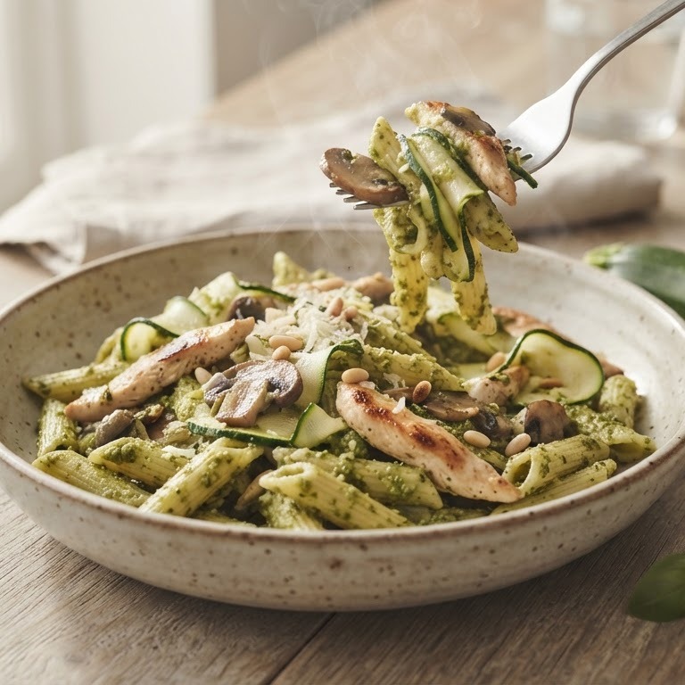 Italiaanse pesto pasta recept