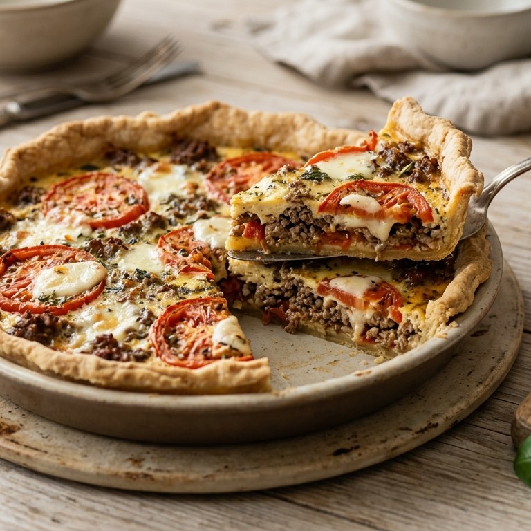 Italiaanse quiche met eigen bodem recept