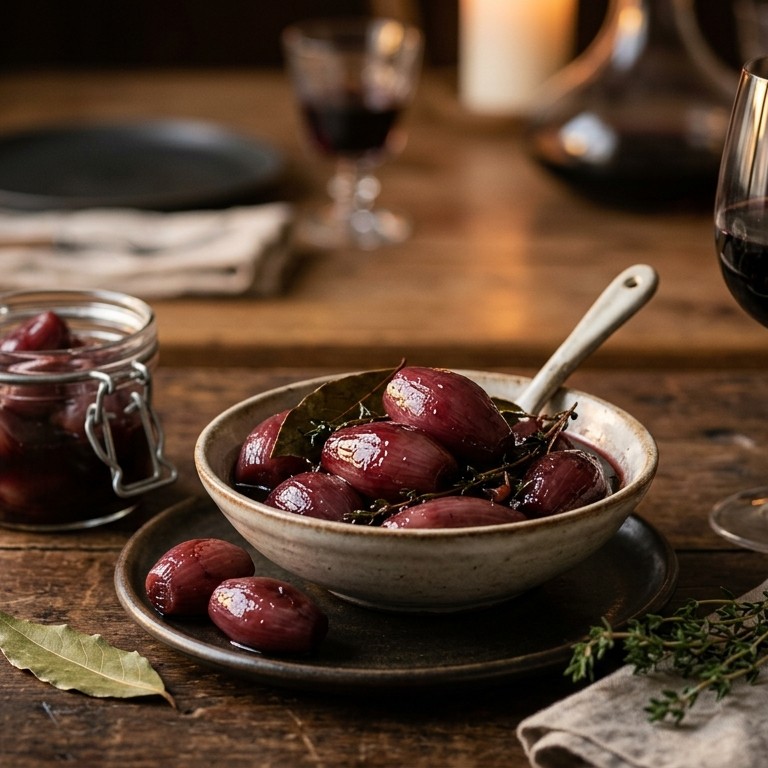 Italiaanse sjalotjes in rode wijn recept
