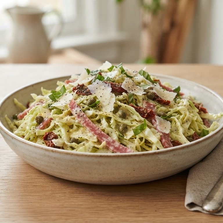 Italiaanse spitskoolsalade recept