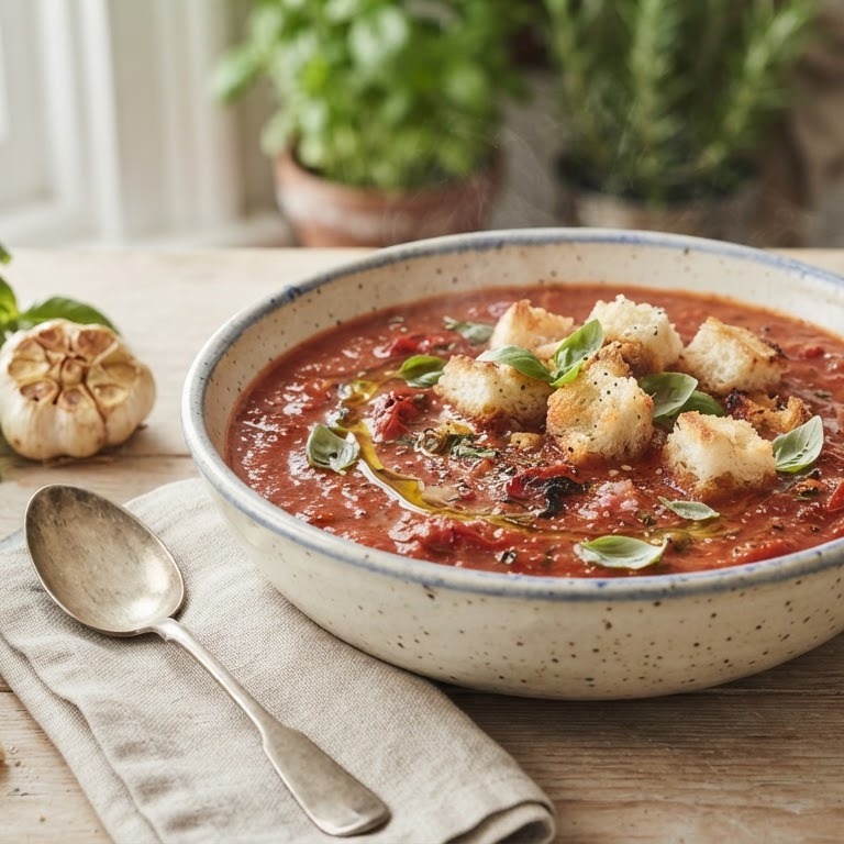 Italiaanse tomatensoep uit de oven recept