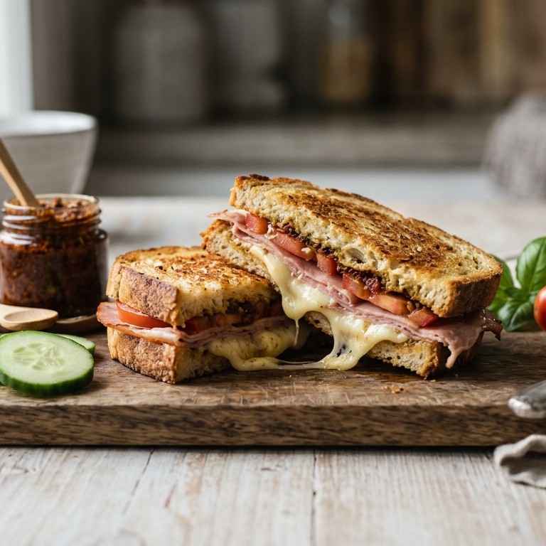 Italiaanse tosti ham-kaas recept