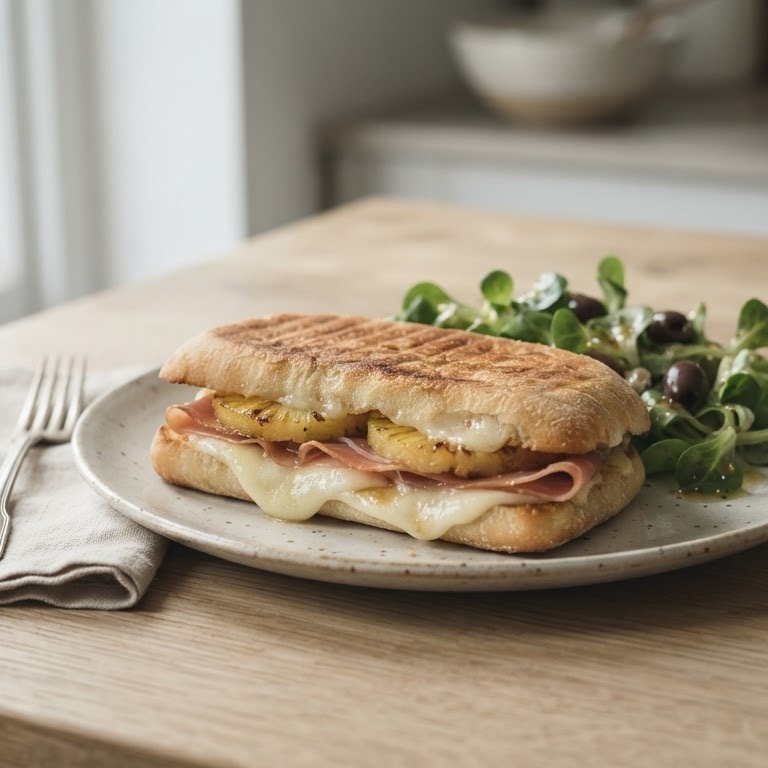 Italiaanse tosti Parmaham-ananas recept
