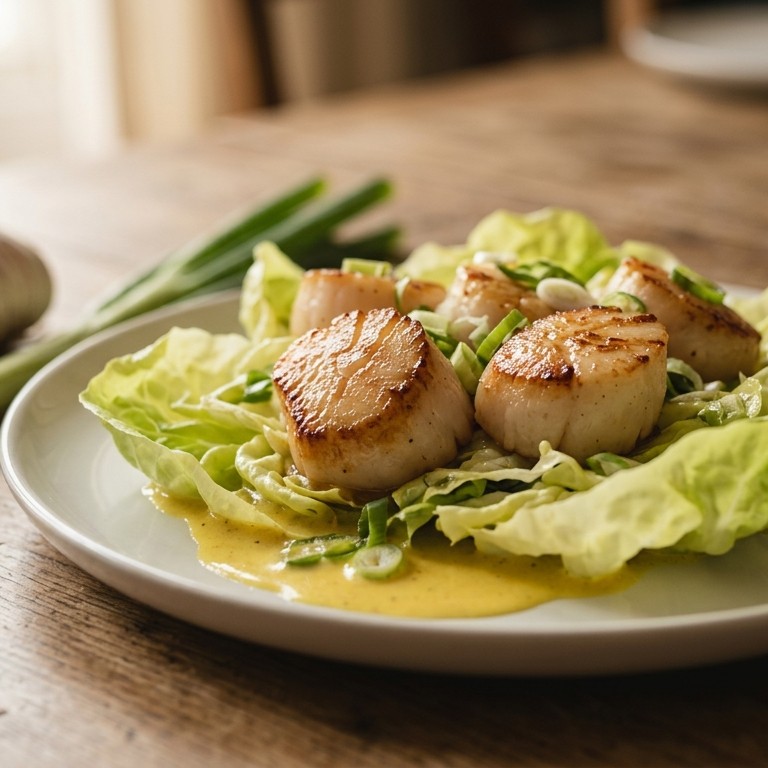 Jakobsschelp op salade recept