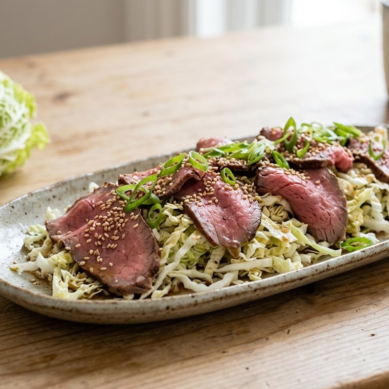 Japanse salade met rosbief recept