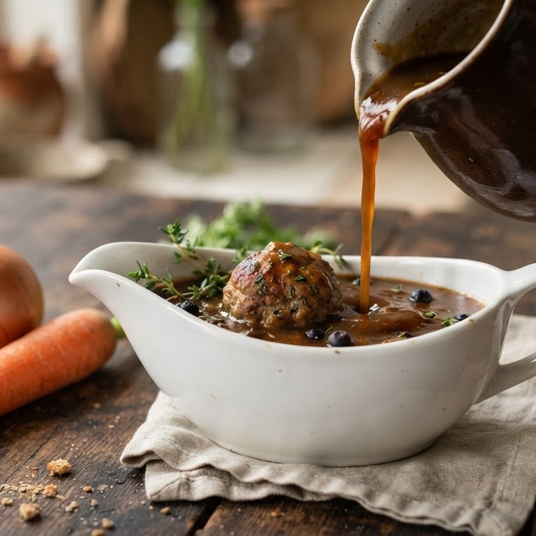 Jus (of saus) met bruin bier recept