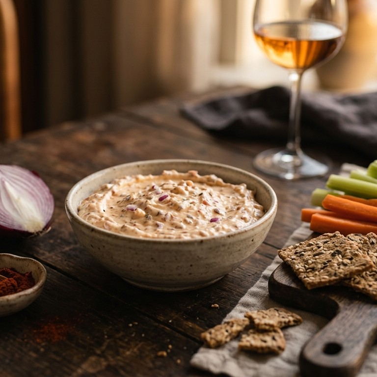 Kaas-paprika-ui dipsaus recept