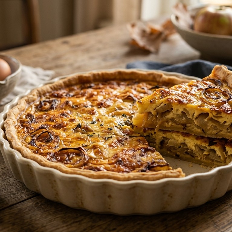 kaas-uien quiche recept