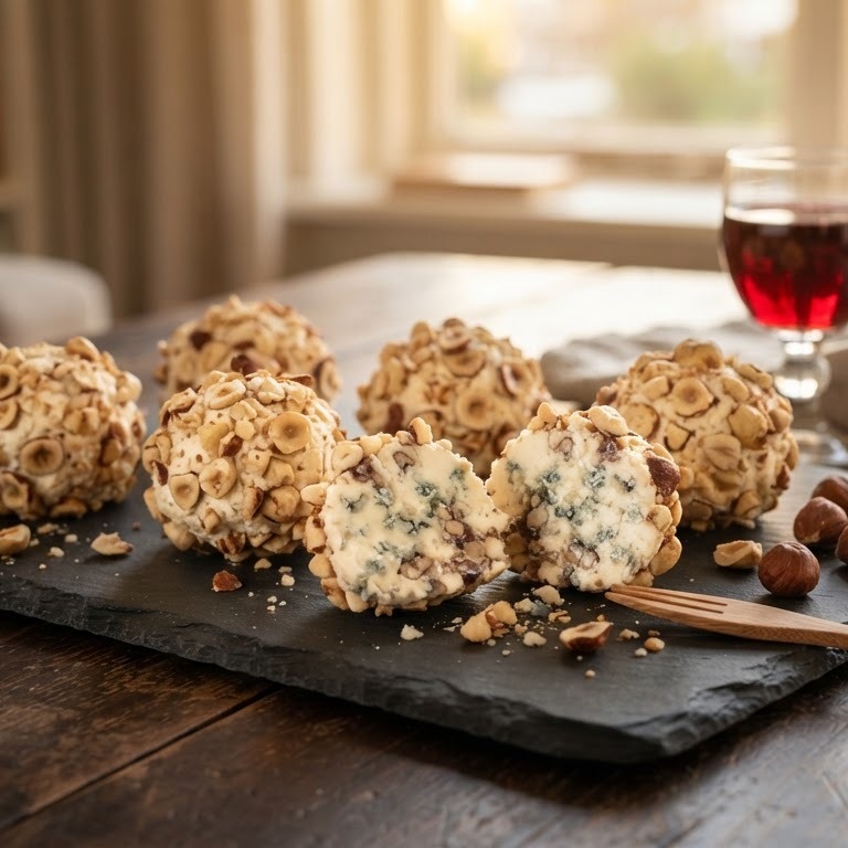 Kaasballetjes met port en noten recept
