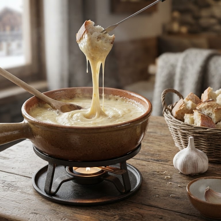 Kaasfondue in 10 minuten recept
