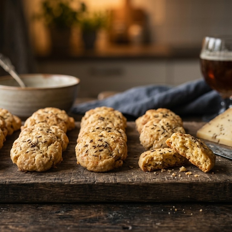 Kaaskoekjes met komijnekaas recept