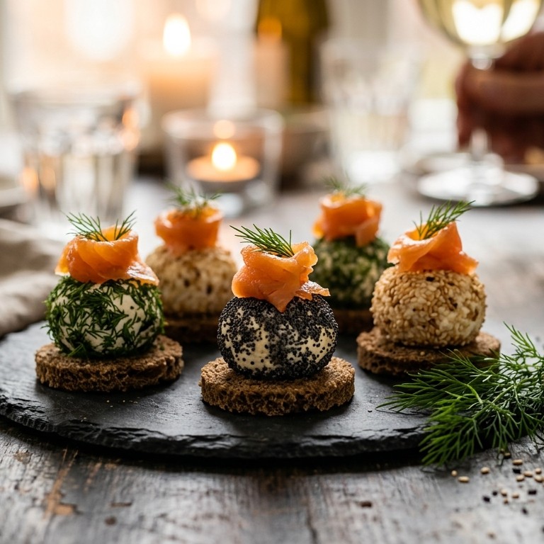 Kaaspralines met zalm recept