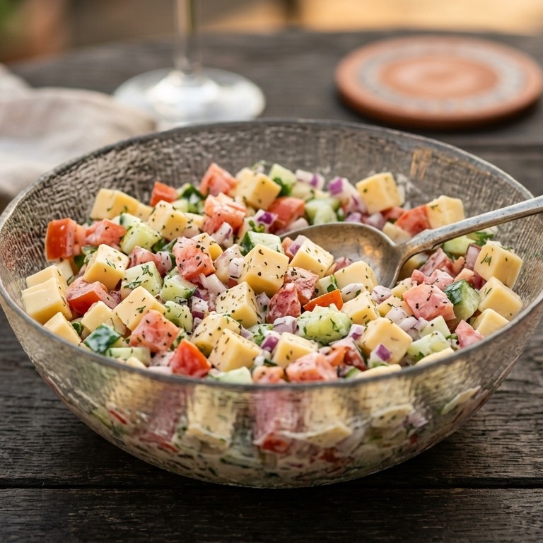 Kaassalade met tomaat recept