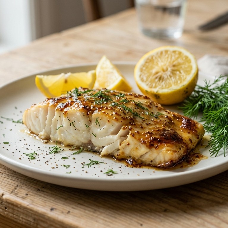 Kabejauw mosterd-honing recept