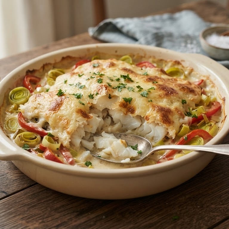 Kabeljauw met kaas uit de oven recept